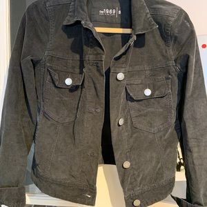 Gap 1969 Black Corduroy Denim Jacket Women's Small
